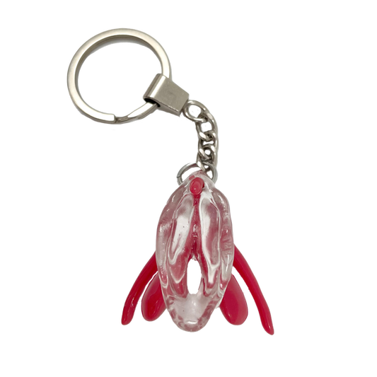 3D Clitoris & Vulva Keychain (flesh)